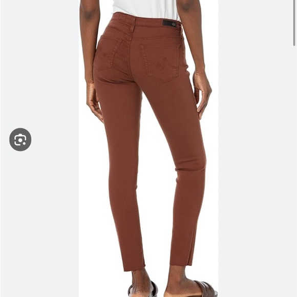 Ag Adriano Goldschmied the legging ankle rust colored jeans 28 - - Picture 4 of 10